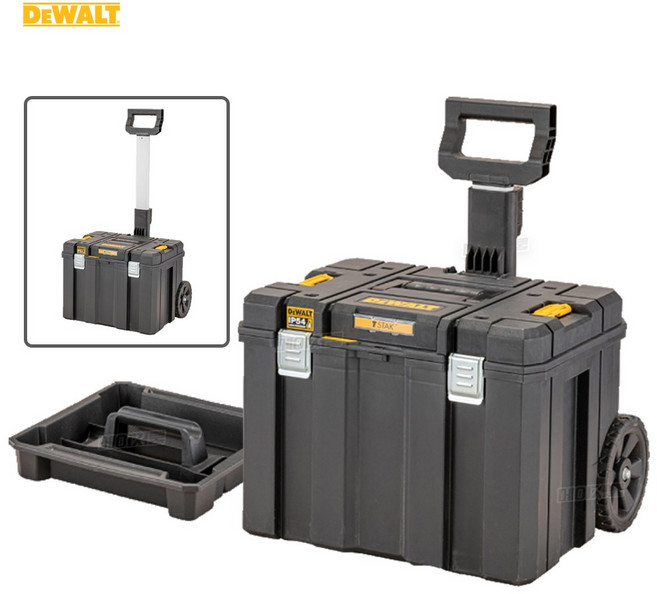디월트 캐리어 이동식 공구함 바퀴달린 부품함 DWST83347-1, 1개