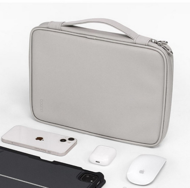 ANKHIR 아이패드파우치 갤럭시탭 태블릿 파우치, 12.9인치, 그레이