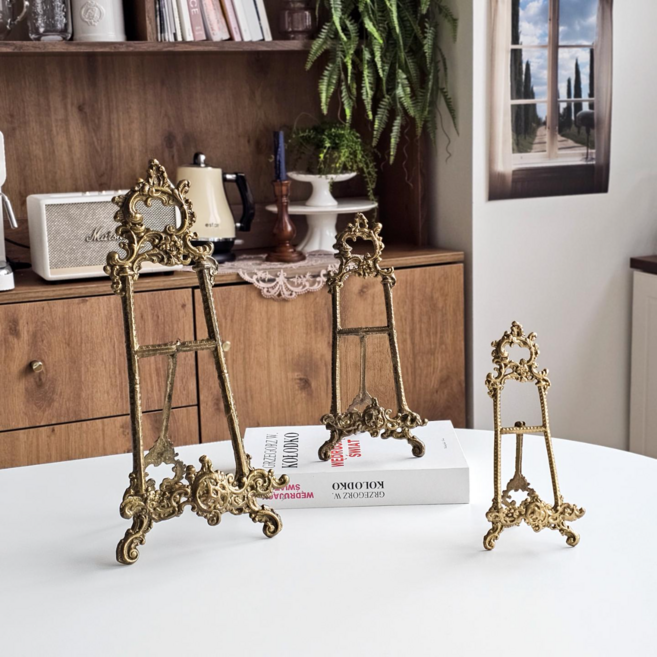 국내생산 주물 이젤 접시 액자 그릇 스탠드 거치대 진열대