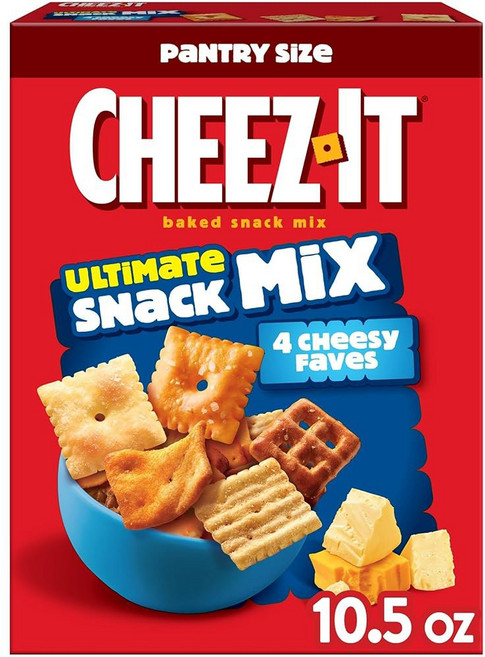치즈잇 얼티밋 스낵 믹스 짠 스낵 팬트리 사이즈 10 5 박스(1박스), 297g