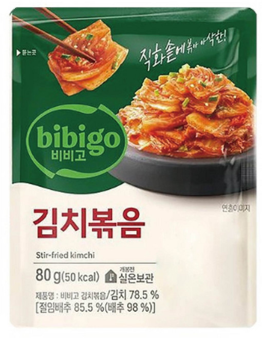 비비고 김치볶음, 80g, 12개