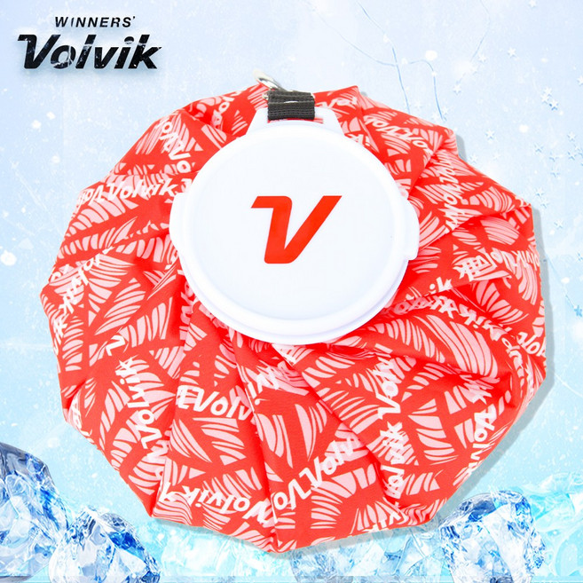 볼빅 퓨어쿨 대왕 얼음주머니 팜트리 에디션 골프 아이스팩 대용량, 레드, 1개
