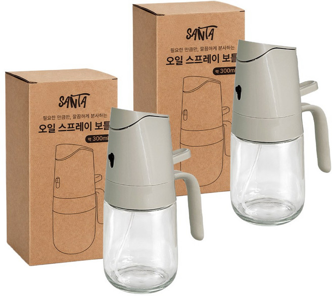 산타 오일 스프레이 보틀, 2개, 300ml