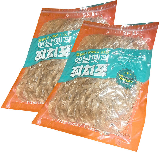 옛날 옛적 쥐치포, 2개, 400g