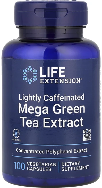 Life Extension 메가 그린 티 추출물 약간의 카페인 함유 725mg 베지 캡슐 100정, LifeExtension메가그린티추출물약간의카페인함유7, 1개 - 쿠팡