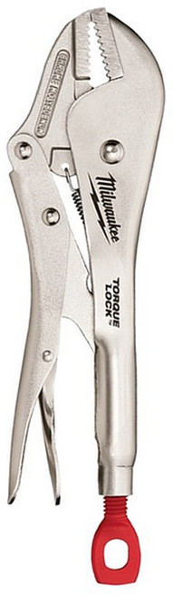 밀워키 토크락 첼라 롱노즈 플라이어 커브드 락킹 플라이어, 7인치 스트레이트 48-22-3507, 1개