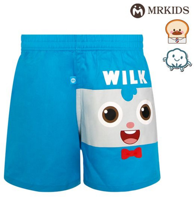 엠알키즈 브레드이발소 윌크 순면 남아트렁크팬티