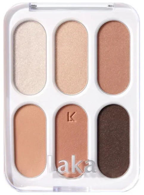 LAKA 無限自由六色眼影盤 Forever Eye Palette, 04 Tan Peach, 1個