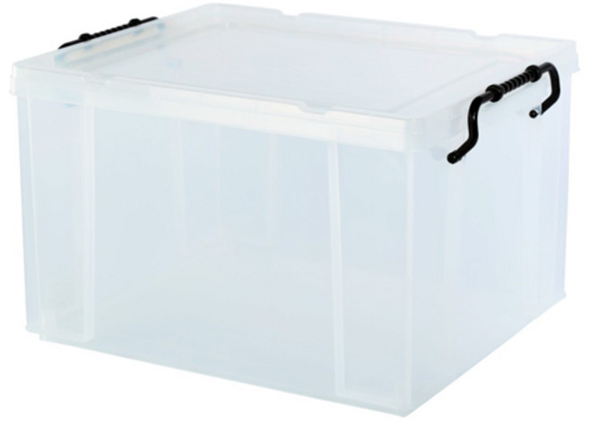 KEYWAY 聯府 耐久16型整理箱 33L (2入組/附輪) CK16 大容量收納箱 衣物整理箱 台灣製, 透明, 2個