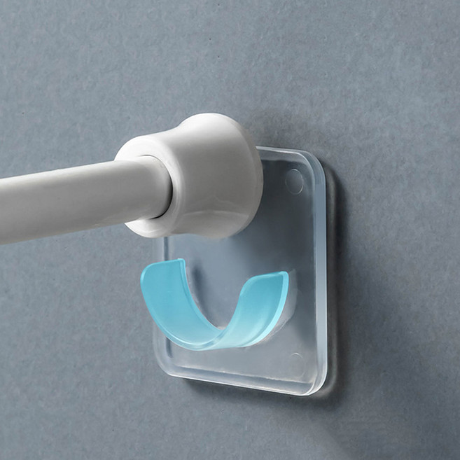 하이어데코 압축봉 U자 고정 홀더 2p, 투명 2p