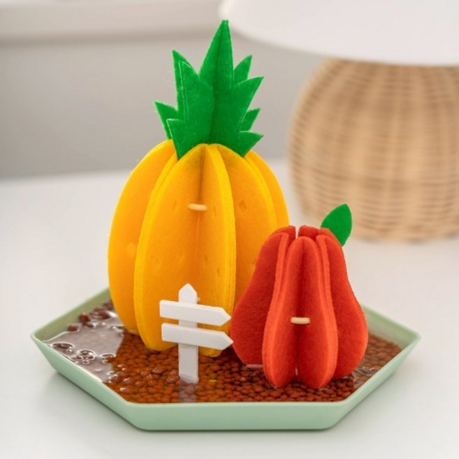 민화샵 펠트 가습기 만들기, 파인애플, 1개