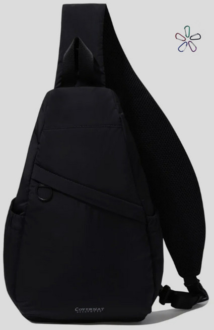 [국내 매장 정품] 커버낫 뉴시티 슬링백 블랙 + 카라비너