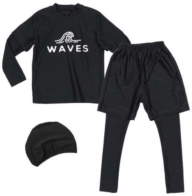 어퍼컷 래쉬가드 상하의 수영복 세트