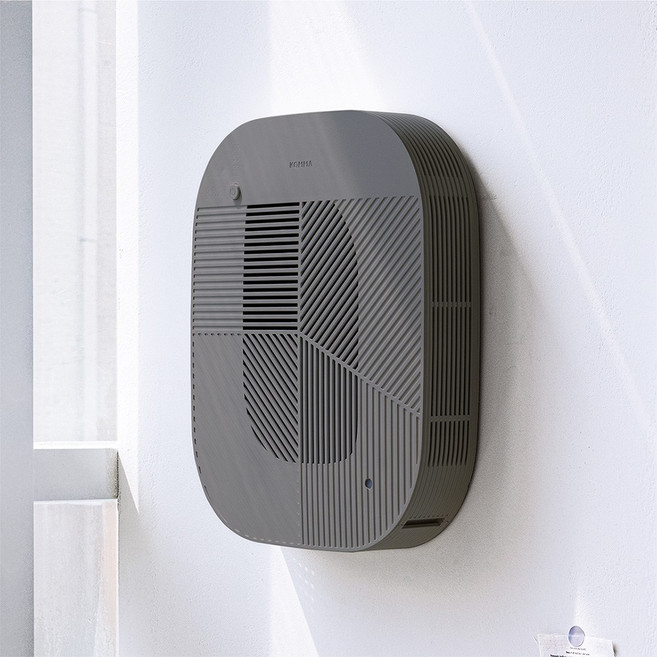 콤마 공기청정기 로브 (벽걸이형) 안방 아이방 소형, 라이트차콜