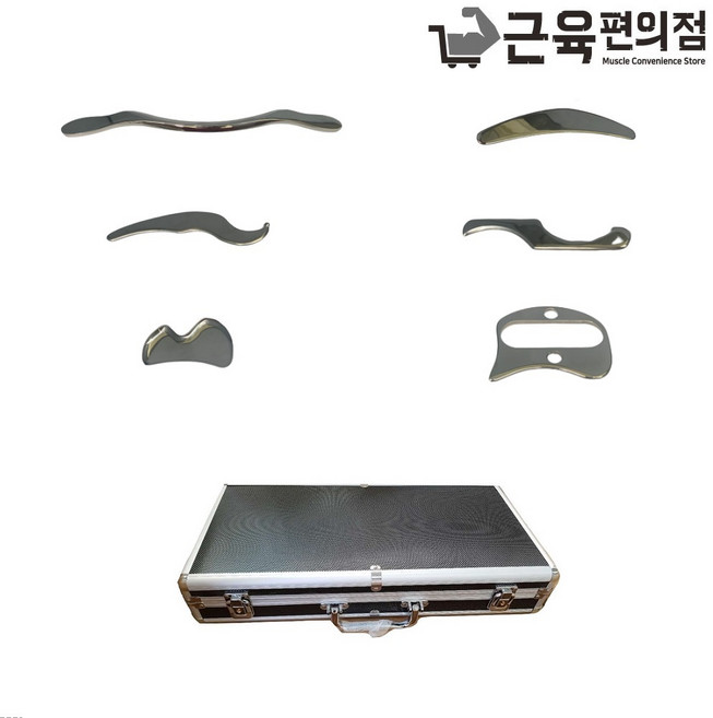 IASTM 연부조직가동술 승모근 허벅지 종아리 근육 마사지 바디 괄사 도구 근막이완 툴 6종, 6.Grip Bar