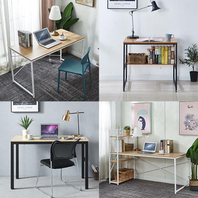 일자형 H자형 컴퓨터 회의 사무용 학생 공부방 서재 인테리어 철제 원목 입식 테이블 책상, 04.모던테이블, 1200_(WWD3061)