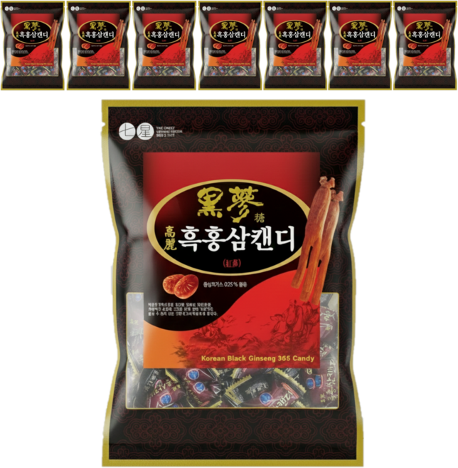 흑홍삼캔디, 700g, 8개