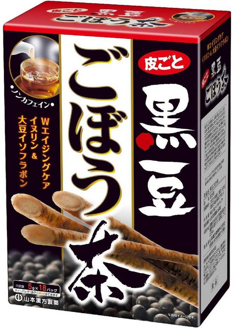 야마모토 한방제약 검은콩 우엉차 (5g×18포) 90g 1개