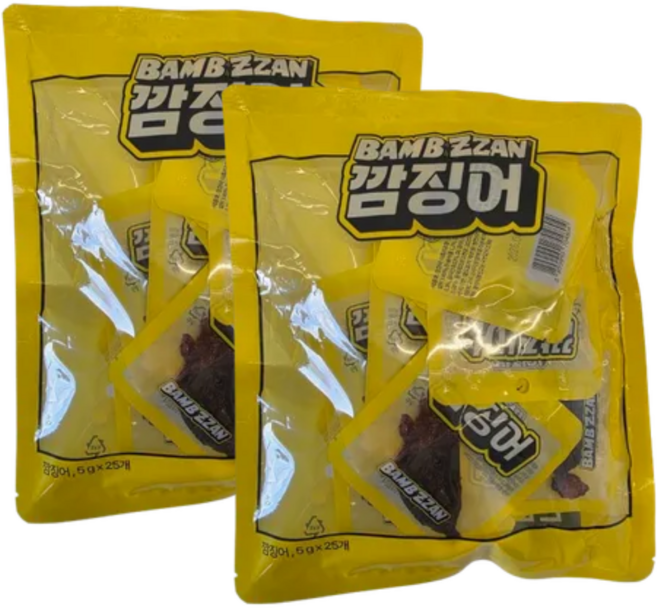 수아가 깜징어 숏다리 오족 건어물 간식용 5g*50개입 쫄깃한 조미 깜 징어 안주 캠핑 간식