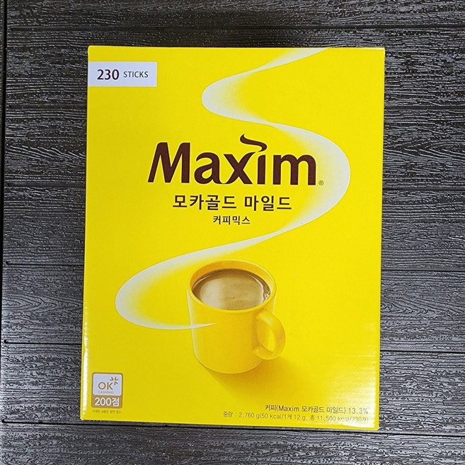 맥심 모카골드 마일드 커피믹스, 12g, 230개입, 1박스