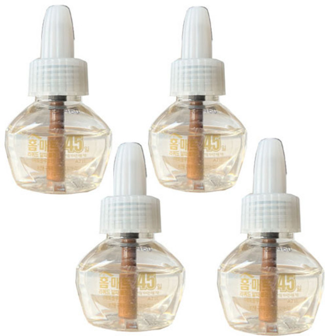 홈매트 홈솔루션 45일 리퀴드 알파 훈증액 리필, 4개, 29ml