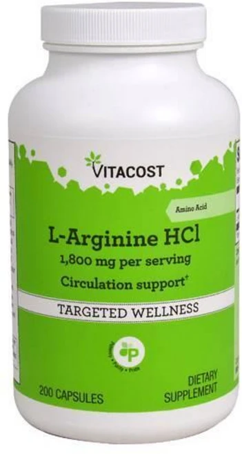 비타코스트 L-아르기닌 HCl 캡슐 200정, 1개 - 쿠팡