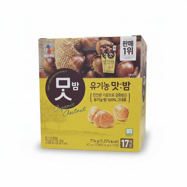 유기농 맛밤 714g (42g X 17개), 42g, 17개