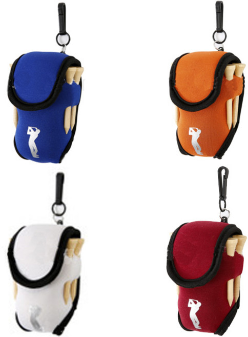 2구 네오플랜 골프공 볼 주머니 케이스3, ONE SIZE, 1개