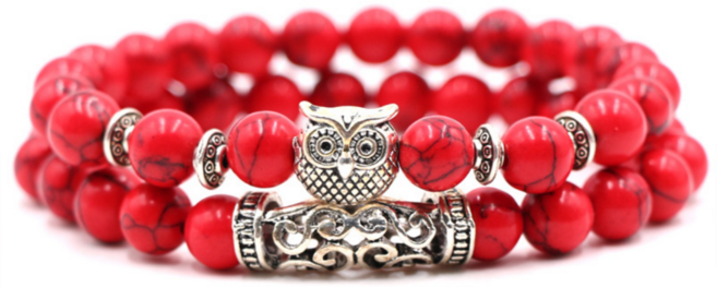 론신웬 부엉이 소원성취 원석 행운팔찌 세트