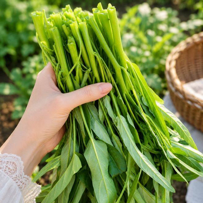 전북 산지직송 싱싱 공심채 모닝글로리, 1개, 1kg