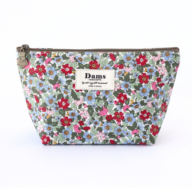 미모양 방수 원단 플라워 파우치 대형 중형 소형