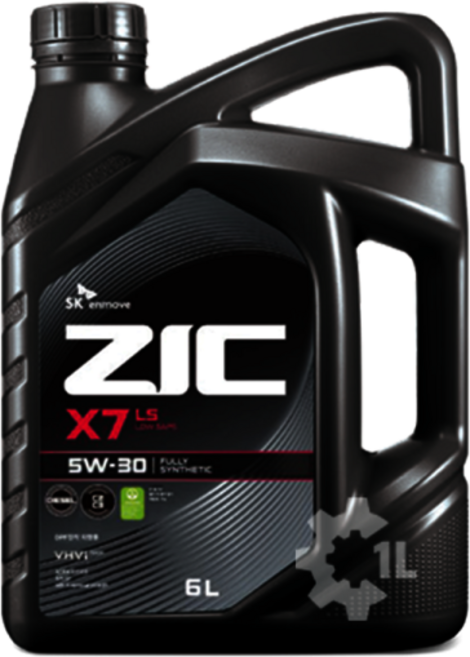 SK ZIC X7 LS 5W-30 6L, 1개, 5w30