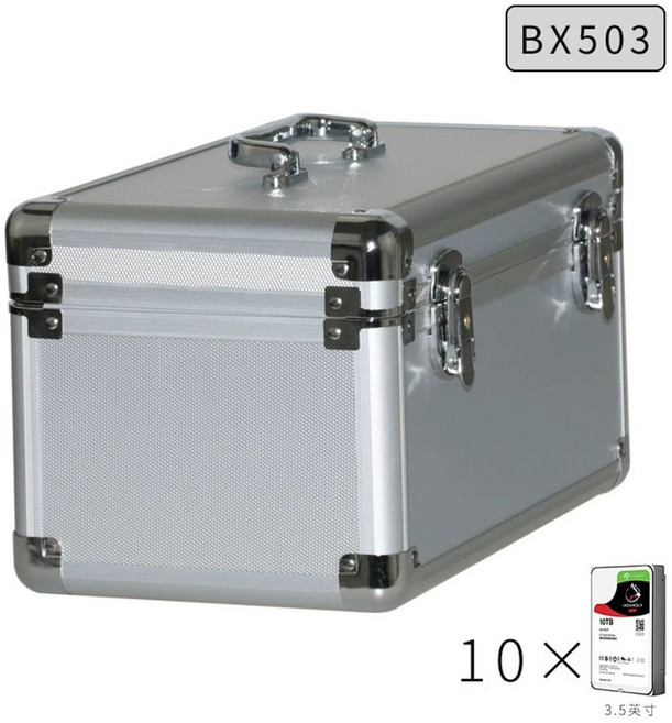 HDD 보관함 하드케이스 상자 드라이브 하드디스크, BX503 실버, 1TB