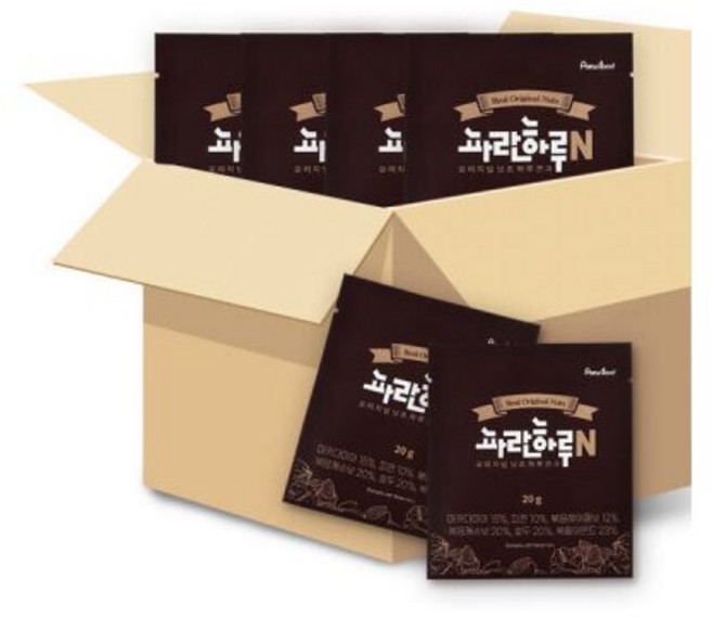 (신선집중) 하루 한줌 견과 파란하루N 100봉 실속형 고급견과구성, 100개