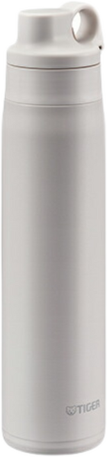 TIGER 虎牌 日本限定 夢重力彈蓋式保冷瓶 MTS-W075/W088 附吸管, 1個, 880ml, 米白色