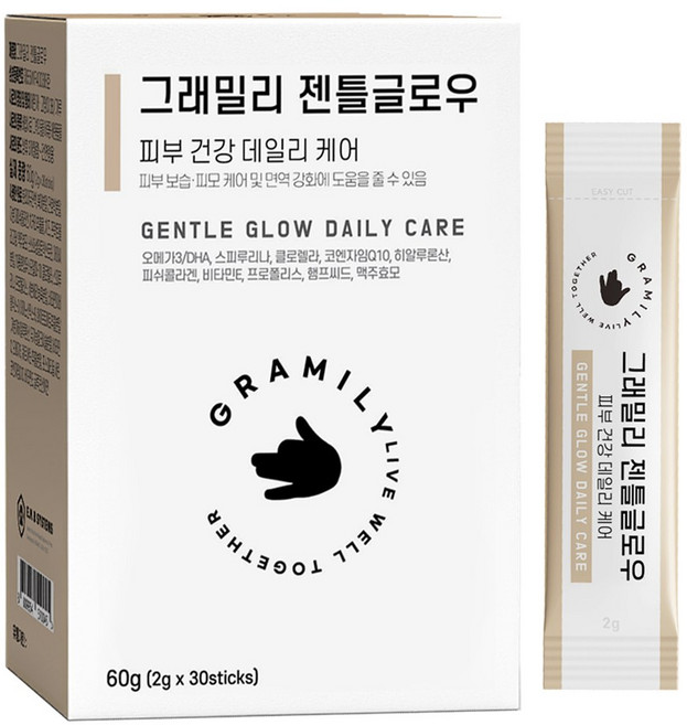 그래밀리 젠틀글로우 강아지 고양이 피부 피모 영양제, 피부/피모, 1개