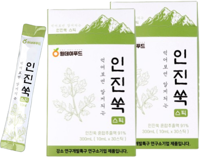 먹어보면 알게되는 인진쑥 스틱 10ml 30포 2세트, 300ml, 2개