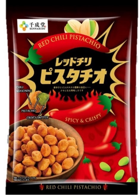 센나리도 레드 칠리 피스타치오 대용량 / 일본 견과류 / 술안주 / 오츠마미, 1개, 180g