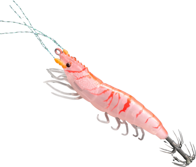 5성급 퀄리티 나나미 무중력 파동 심해 갑오징어 리얼 새우 에기, 5.핑크, 1개, 5.5g