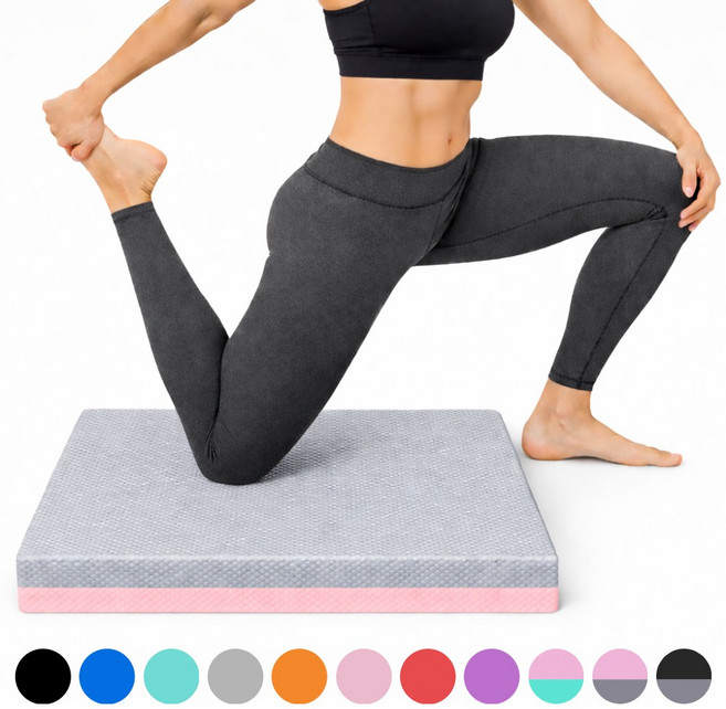 에픽스 두꺼운 데드리프트 밸런스 패드 필라테스 요가 재활 보조매트, 모던그레이핑크