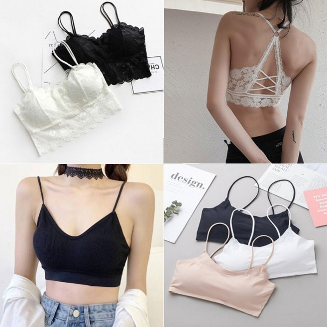 진짜 편한 노와이어 브라모음 11type 브라렛 스포츠 탑 심리스 앞후크