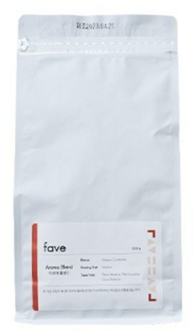 페이브 아로마 블렌드 원두, 1개, 500g, 홀빈(분쇄안함)