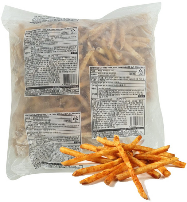 램웨스턴 케이준 후라이 감자튀김 2kg