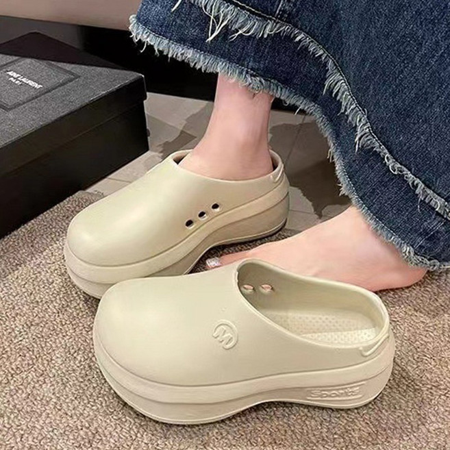 사계절 소프트 키높이 안전 슬리퍼 논슬립 다용도 베이직 방수 EVA 주방화