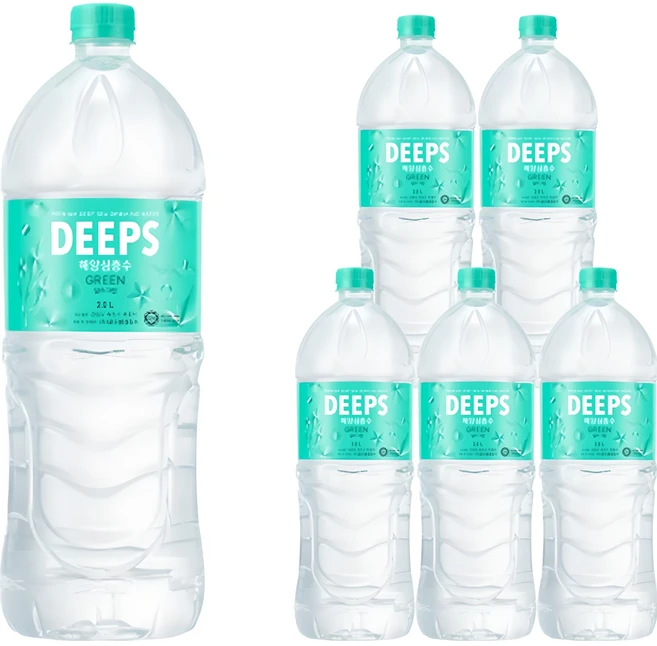 딥스 그린 먹는 해양심층수, 2L, 6개 - 쿠팡