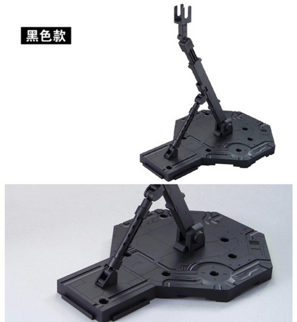 BANDAI 鋼彈支架 BASE 1 1/100 MG RG 模型支架 地台 台座 展示架, 1個, 1/100 黑色