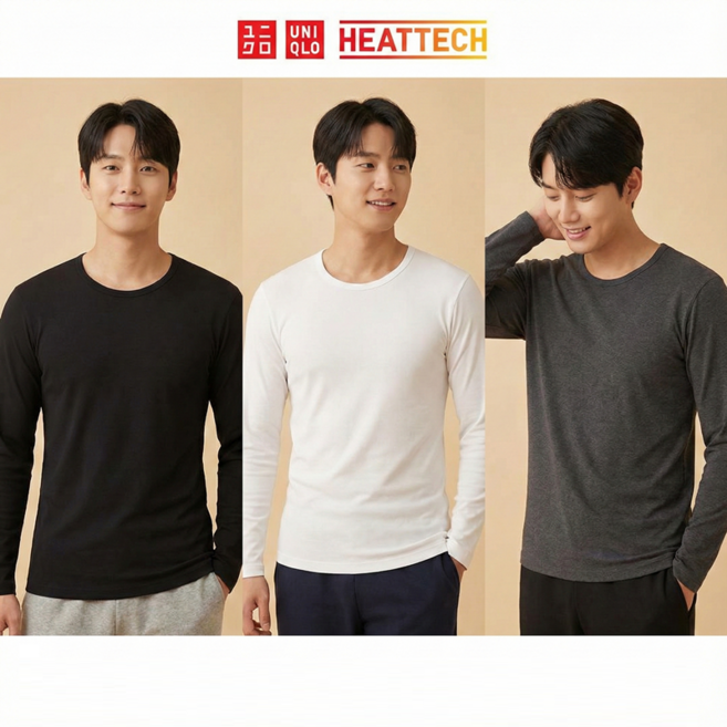 유니클로 히트텍 남성 크루넥 (일본매장판)