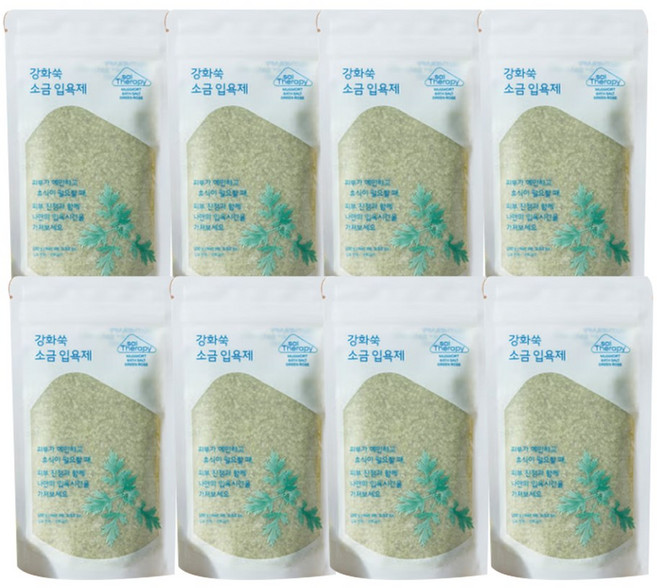 솔테라피 강화쑥 배쓰솔트 그린로즈, 8개, 100g