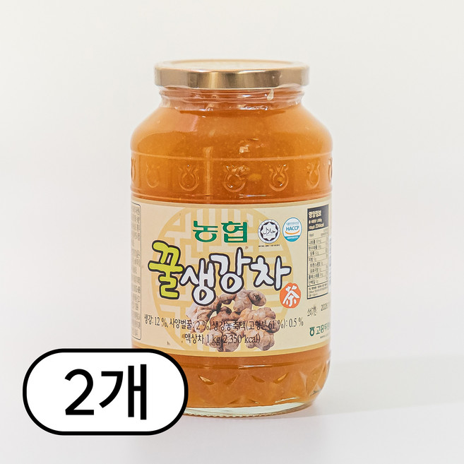 두원농협 꿀 생강차 생강청, 1kg, 2개, 1개입