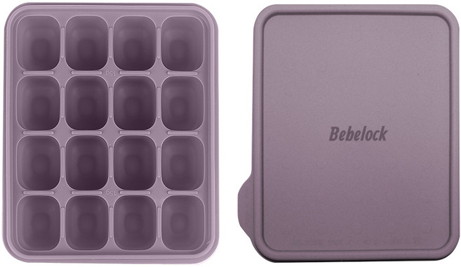 베베락 포네르 플래티넘 실리콘 큐브 1P(냉동보관용기_뚜껑포함 13.5cm X 15cm), 포네르 실리콘큐브(레드빈1P)